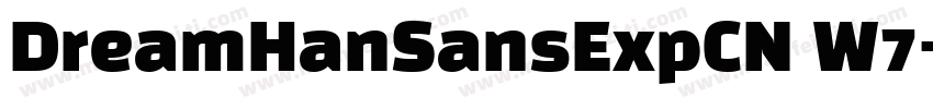 DreamHanSansExpCN W7字体转换